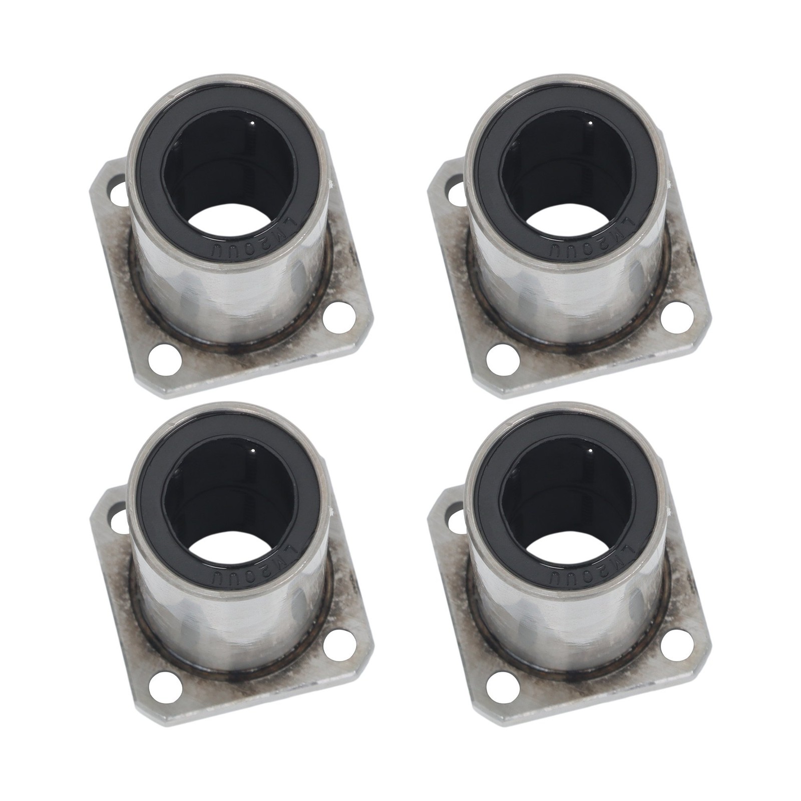LMK20LUU Linear Bearing 20x32x80mm Extra Long Square Flange Steel Cage