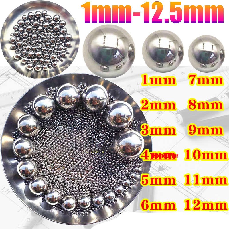High-Precision Carbon/Bearing Steel Balls Solid Bearings Ball Diameter 1-12.5mm