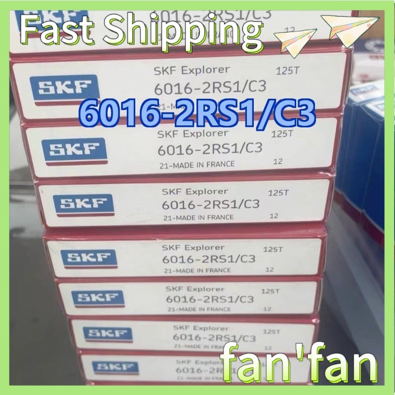 6016 2RS1 C3 1X SKF 6016-2RS1/C3 Single Row Deep Groove Ball Bearing