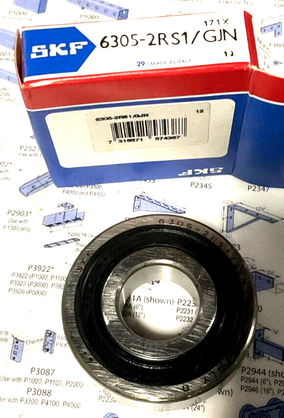 SKF 6305-2RS1/GJN 25x62x17mm Ball Bearing