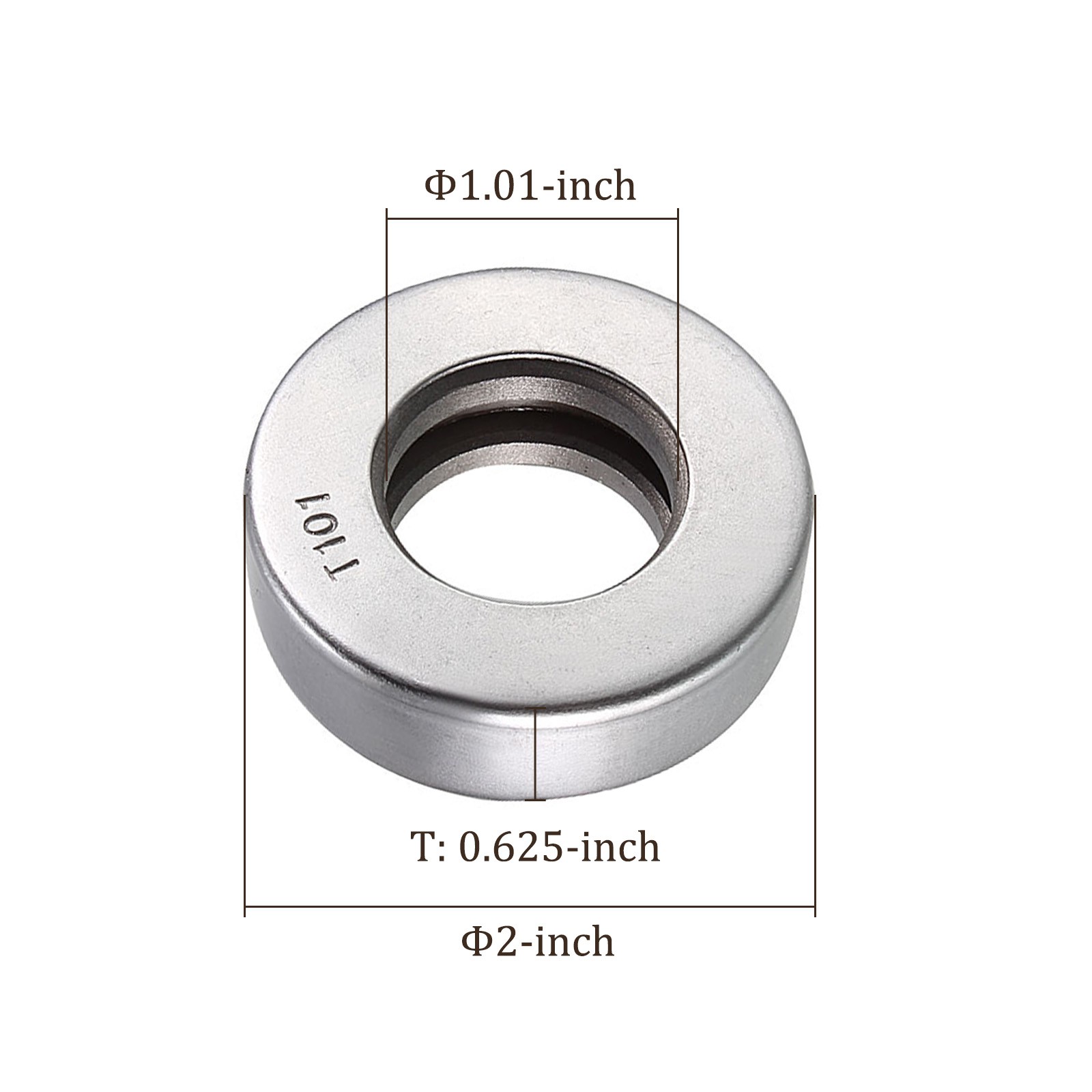 2pcs T101/904A1 Tapered Roller Bearing Chrome Steel Bearing Cone and Cup Set