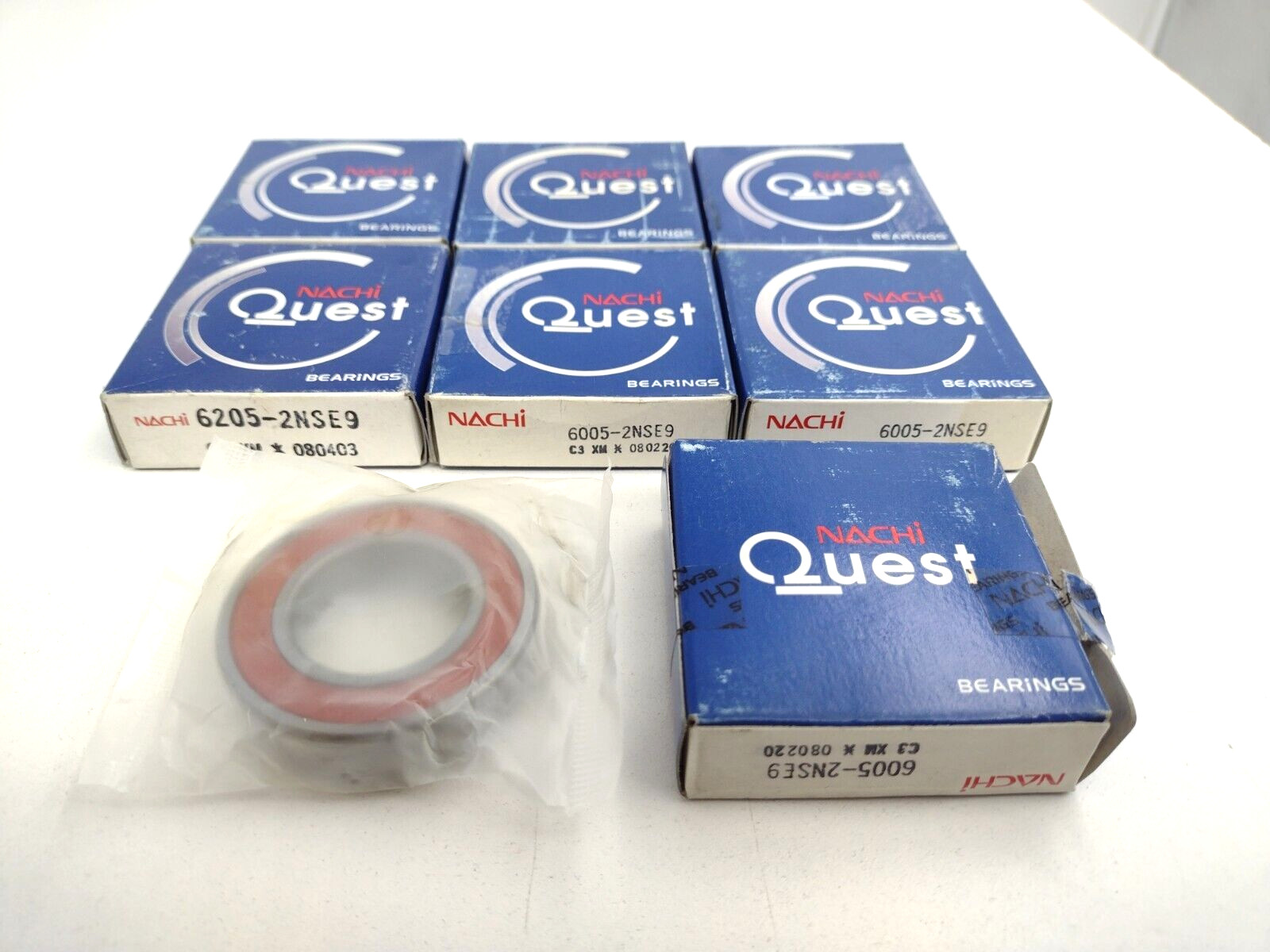 Nachi 6005-2NSE9 Deep Groove Radial Ball Bearing 25 mm Bore (lot of 7)