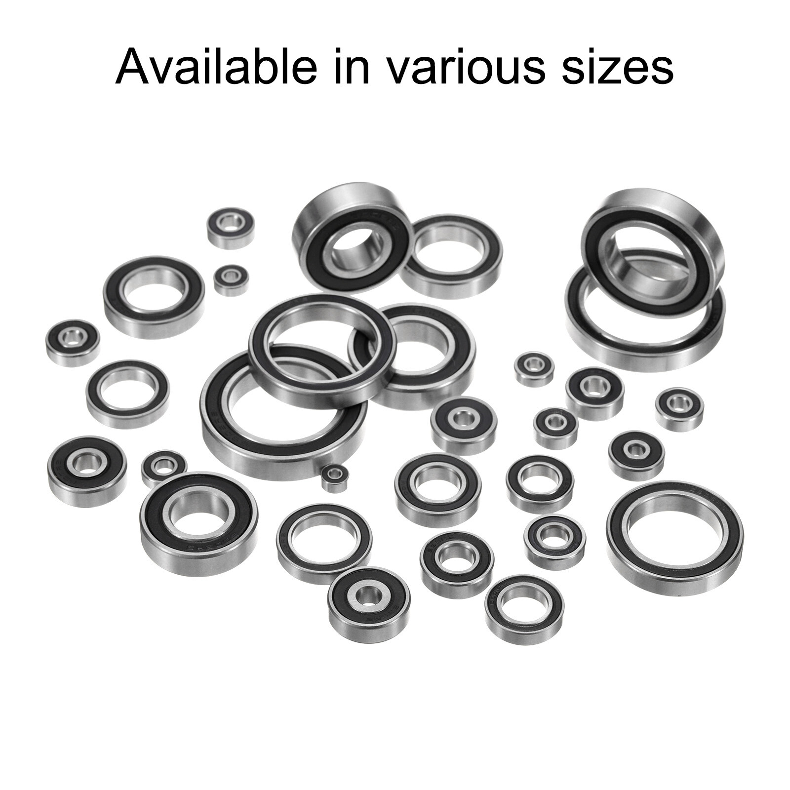10pcs 606-2RS Ball Bearing 6x17x6mm, Chrome Steel Rubber Seals, ABEC 3