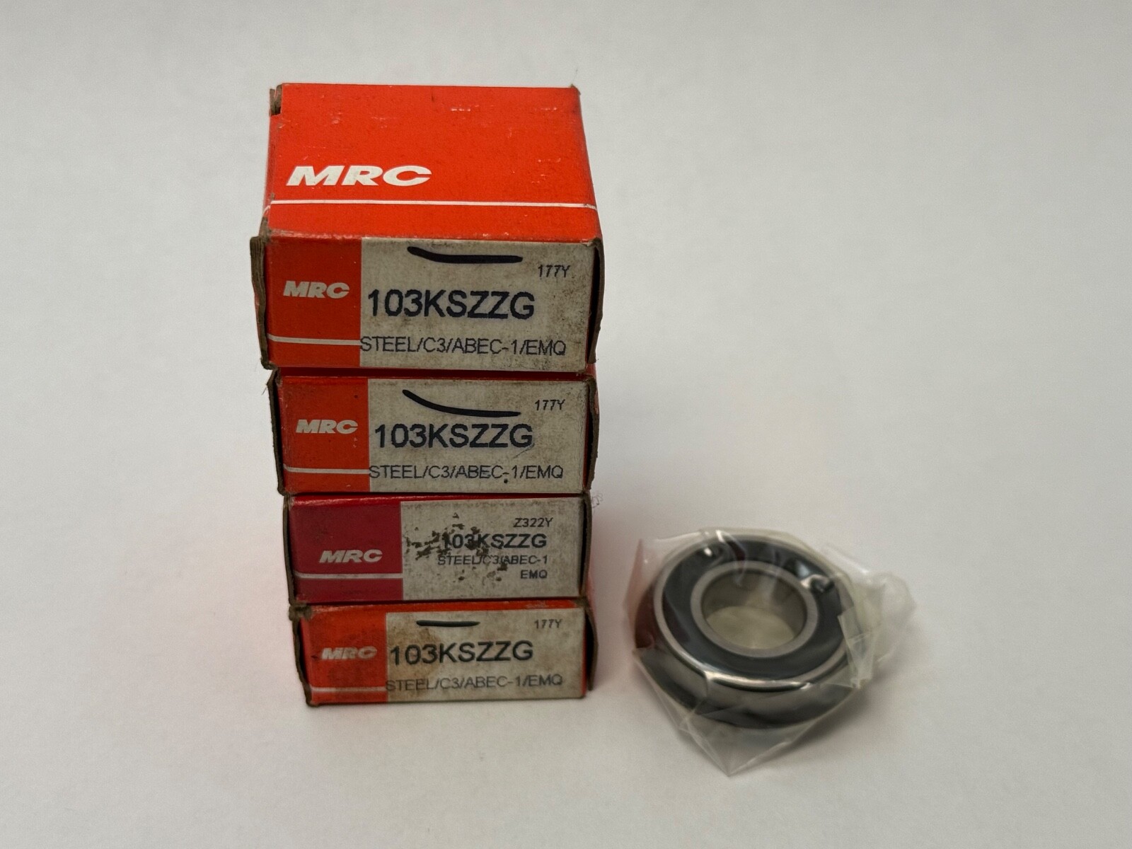 MRC 103KSZZG Bearing Rubber Seals 6003-2RS-NR-C3 103-KS-ZZ-G 17x35x10 mm 4 Pcs