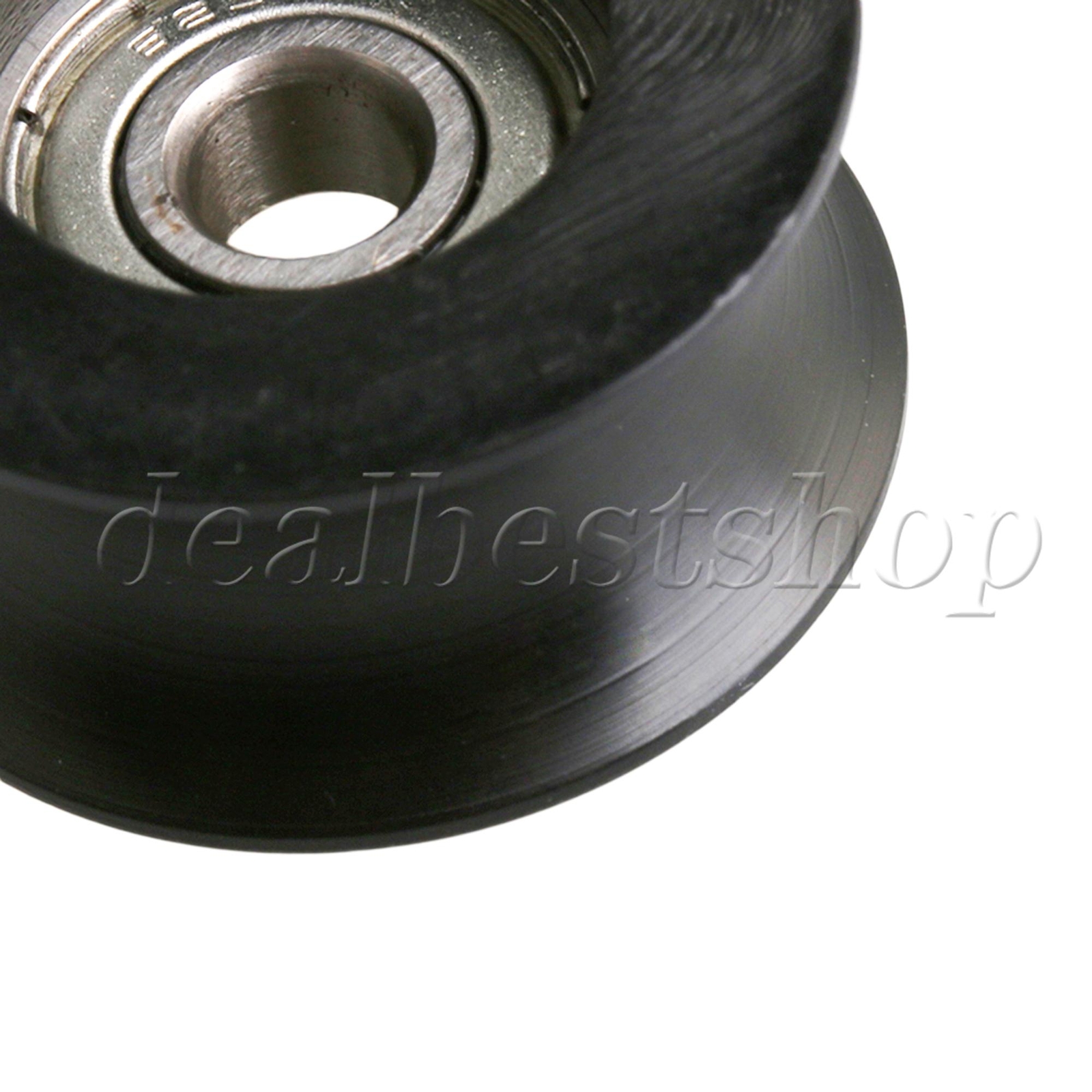 12x Bearing Track Rail Roller U Shape Groove Pulley Wheels 0.5×2.5×1.3cm