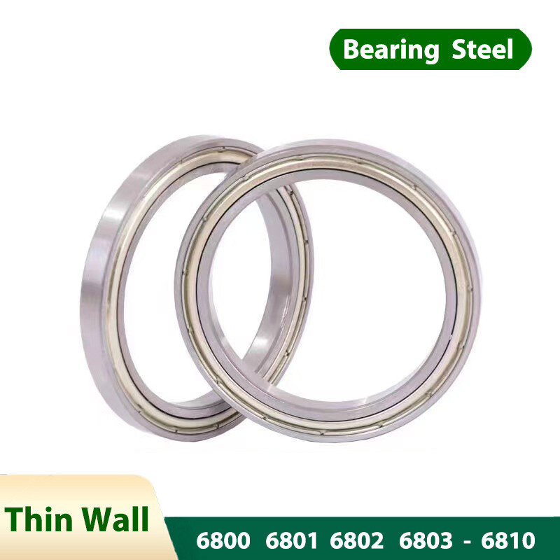 Deep Groove Ball Bearing Thin Wall Bearings Steel 6800 – 6810 Metal Seals