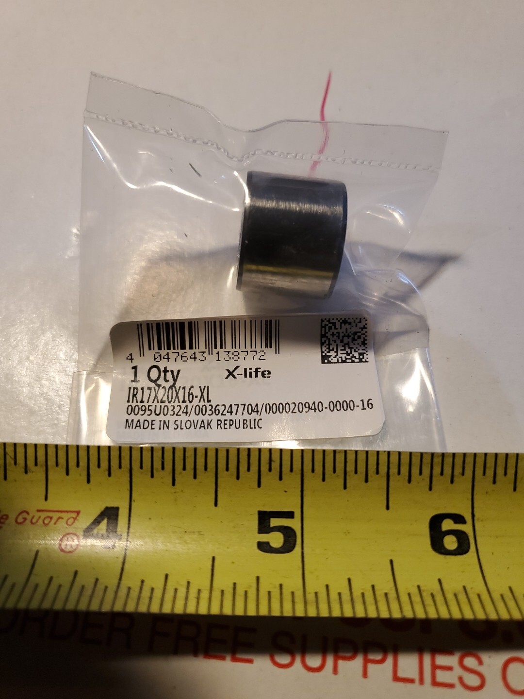 IR17X20X16-XL INA/Schaeffler Technologies 17 x 20 x 16 mm NEEDLE ROLL NEW, U5