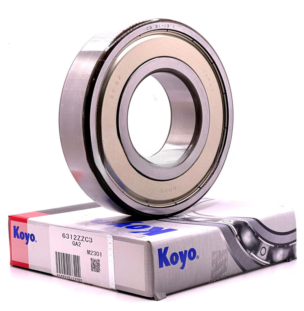 KOYO 6312 ZZ C3 DEEP GROOVE BALL BEARING METAL SHIELDED 60x130x31