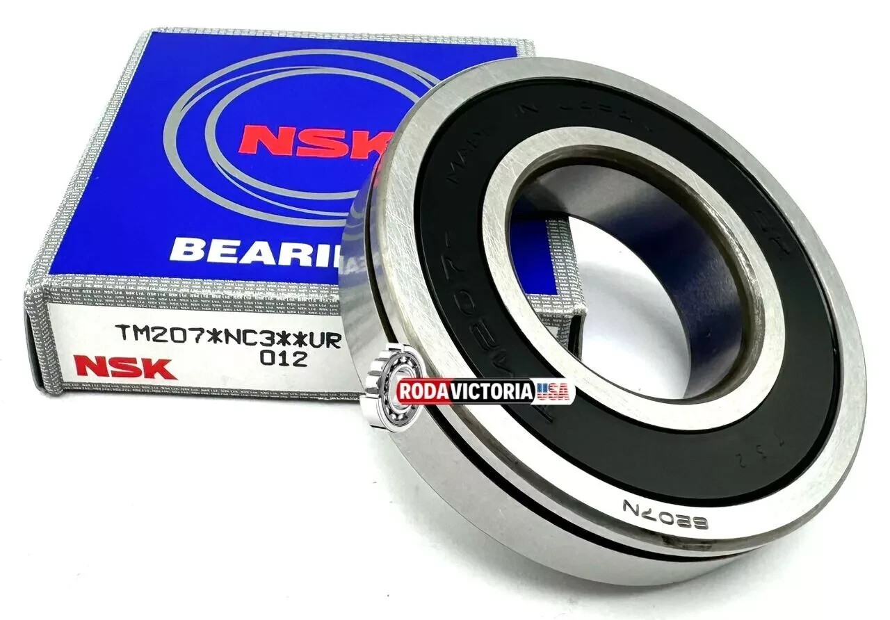 NSK TM207 N C3 BALL BEARING, OPEN TYPE, NO SEALS + SNAP RING 6207 N 35x72x17 mm