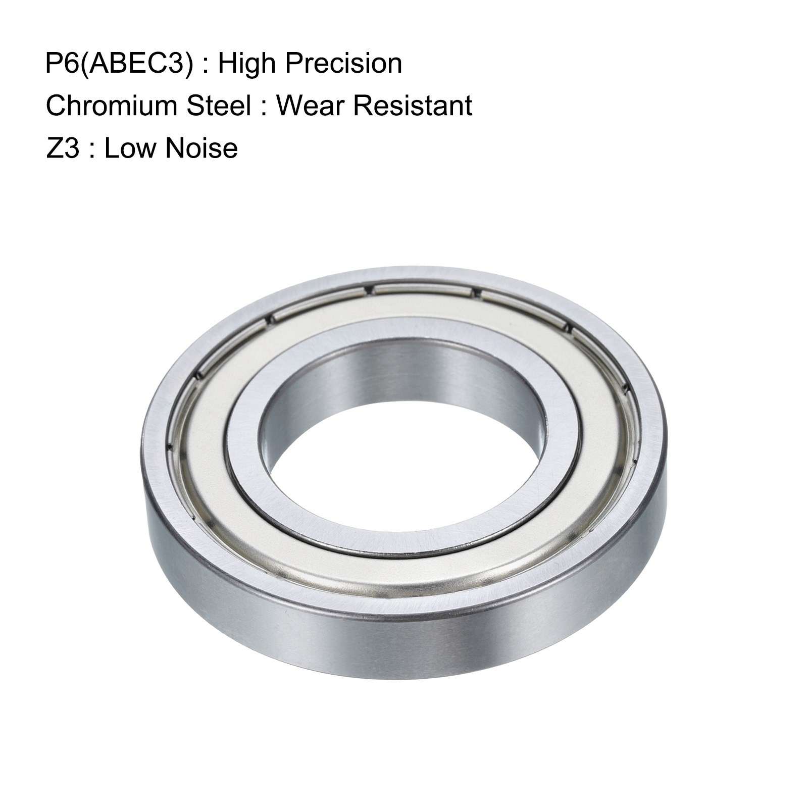 4 Pcs 16005-2Z Deep Groove Ball Bearing, 25x48x8 mm Double Sealed Bearing Z3