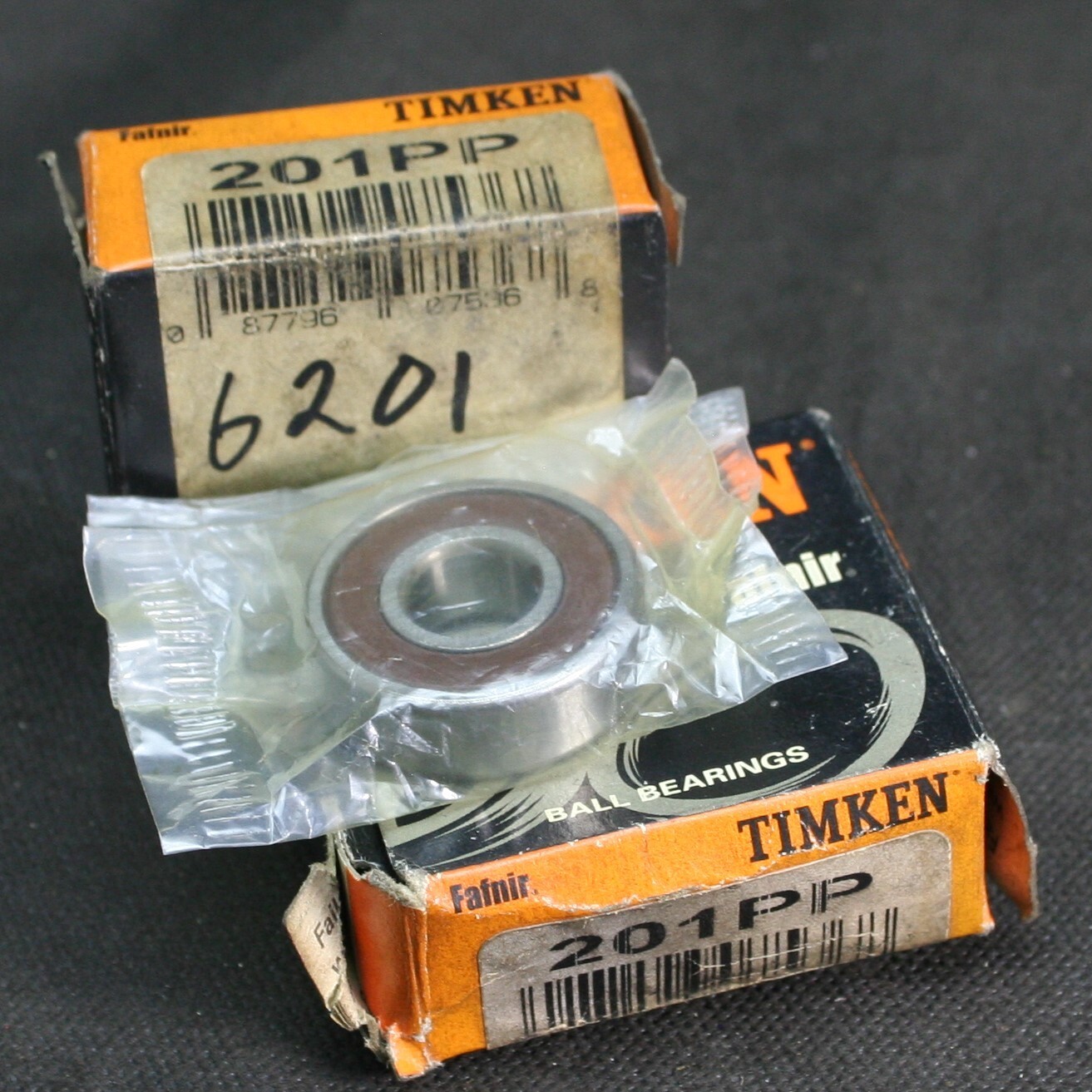 One (1) Timken 201 PP Deep Groove Bearing 12MM ID USA NEW