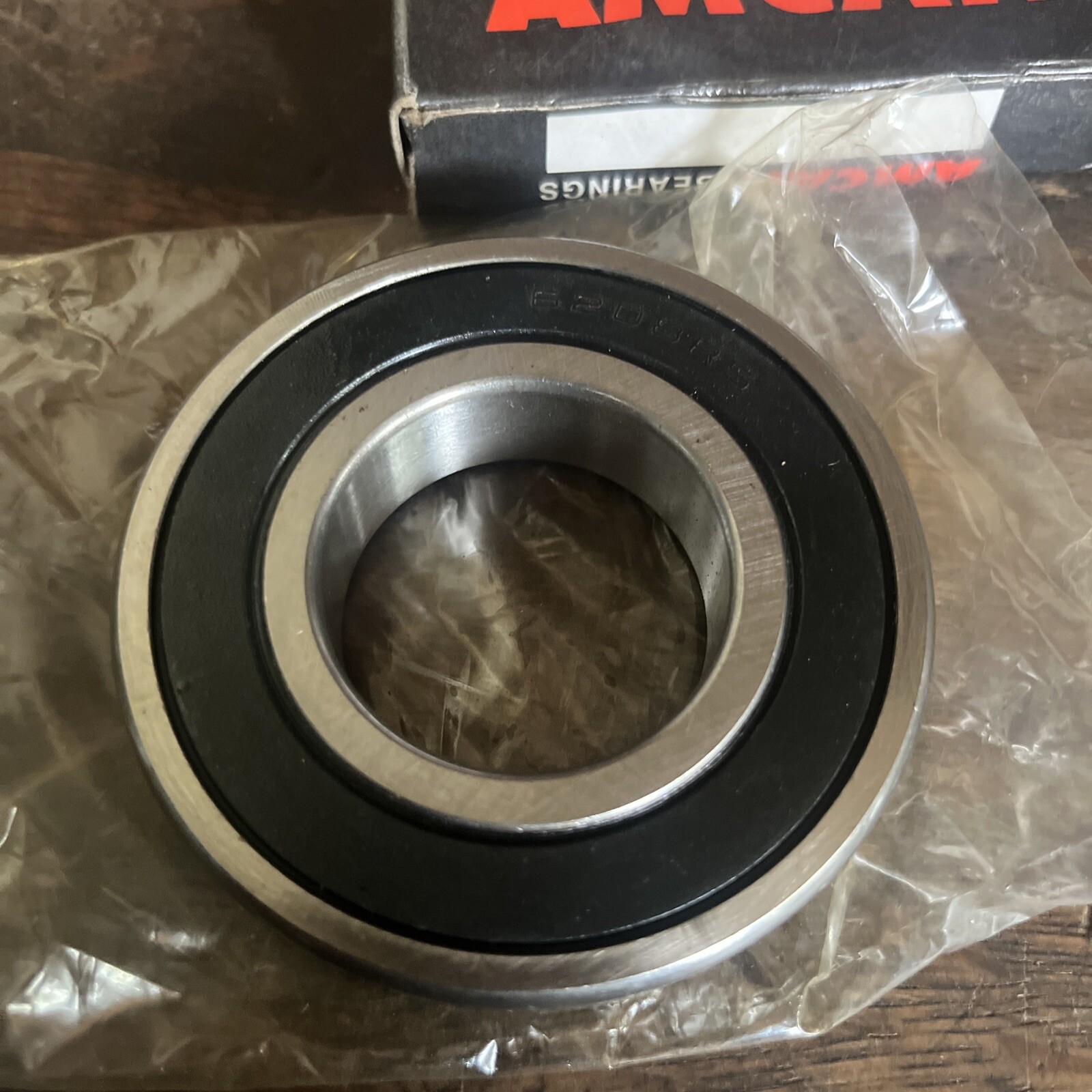NOS 6208 2RS AMCAN DEEP GROOVE BALL BEARING