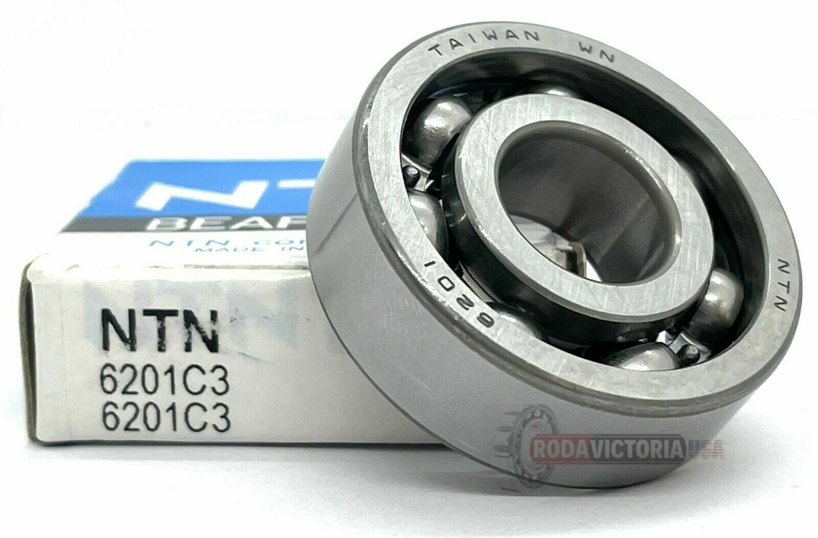 NTN 6201 C3 Open Deep Groove Ball Bearing 12x32x10mm OPEN, NO SEALS NTN