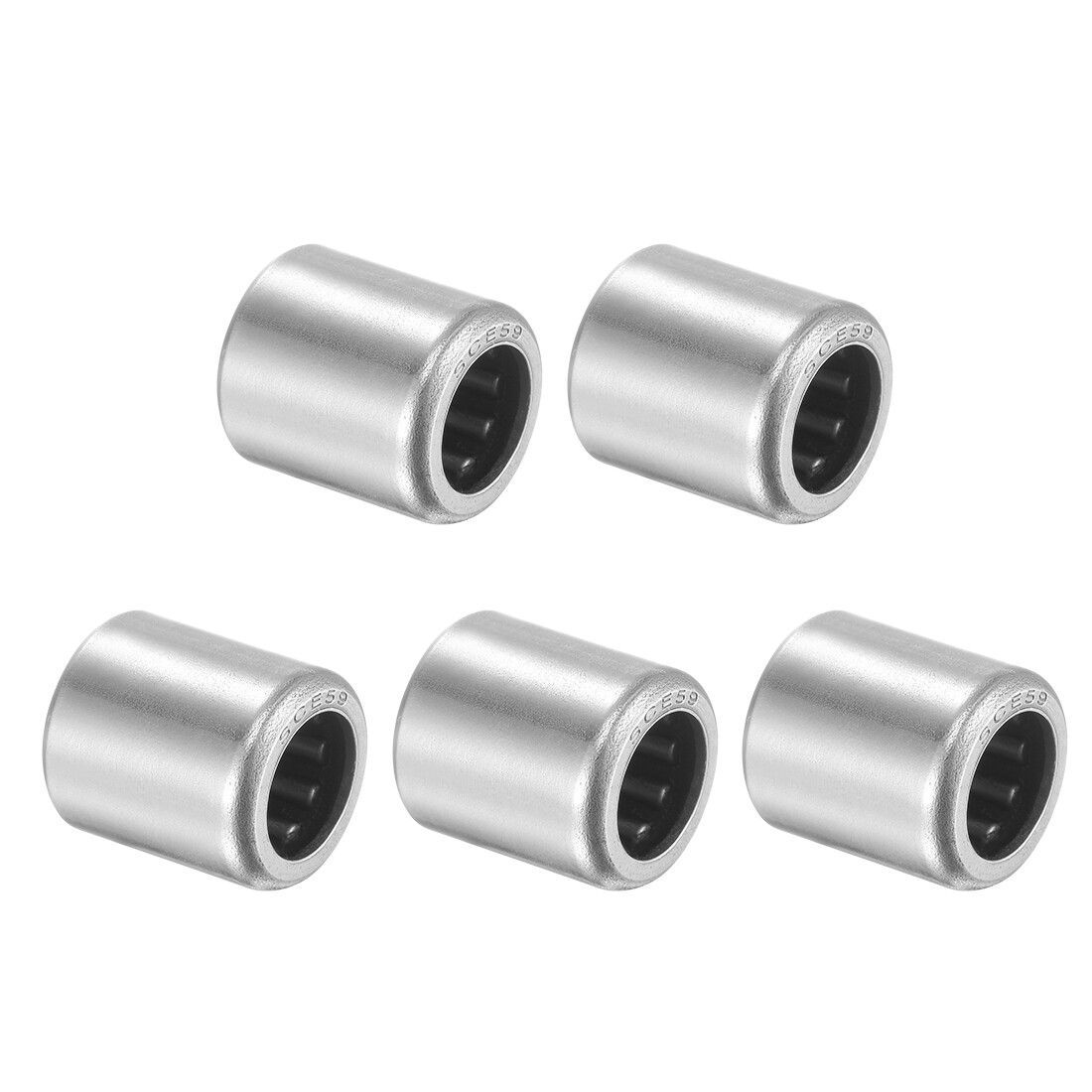 5pcs SCE59 Needle Roller Bearings Chrome Steel Open End 5/16″ x 1/2″ x 9/16″
