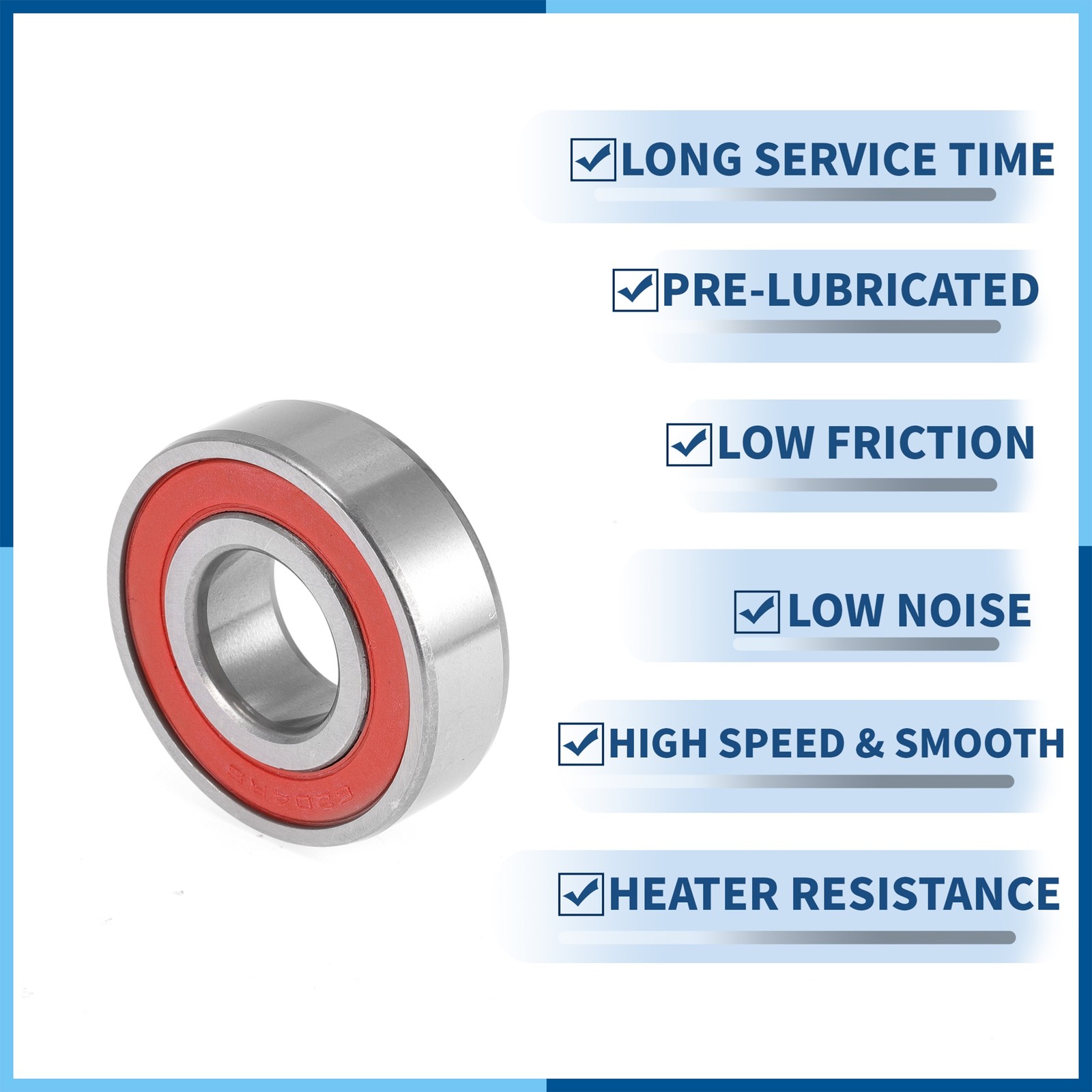 6204LU Deep Groove Ball Bearings 20x47x14mm 1 Pc