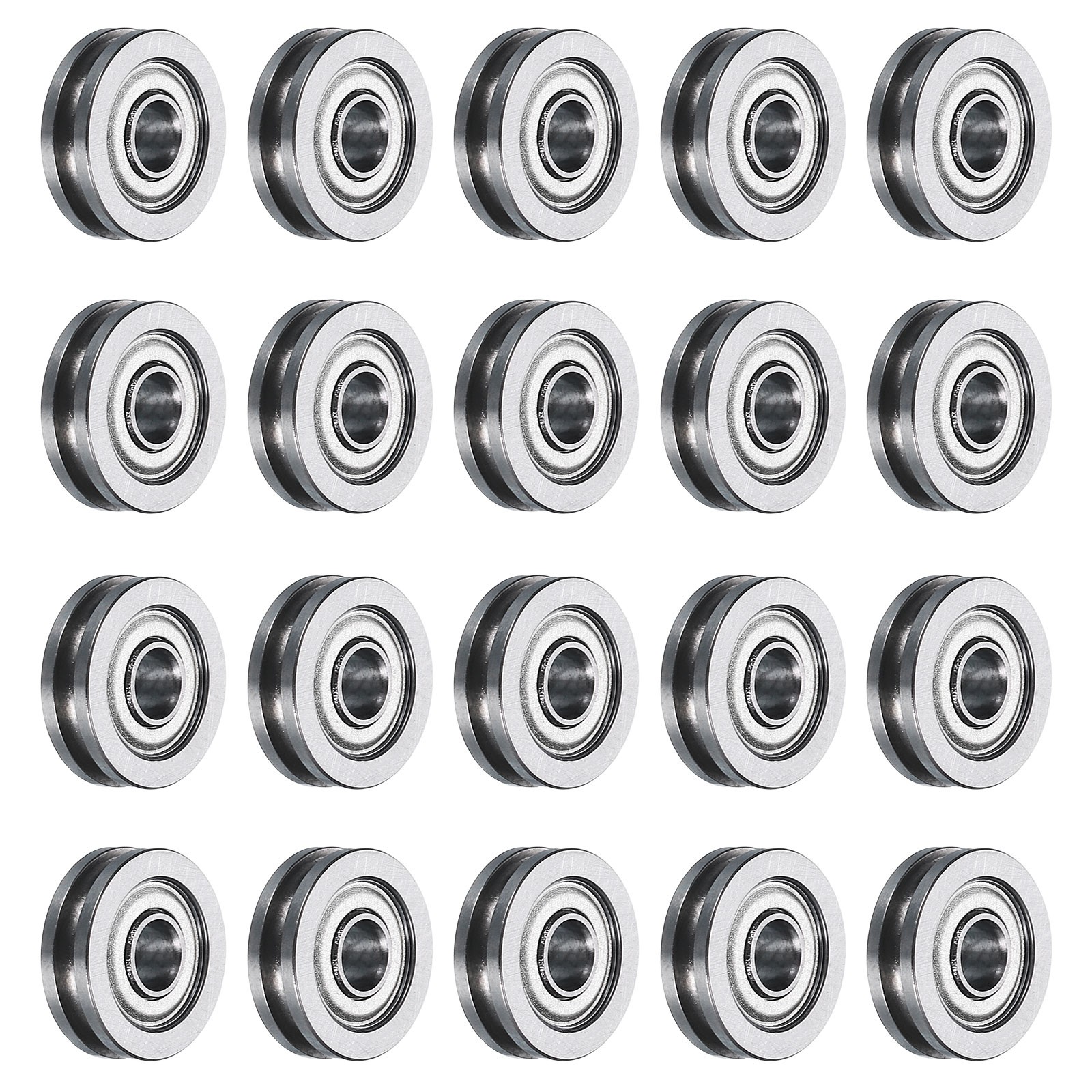 20pcs TU0310 U Groove Track Guide Bearing 3x10x3mm U Groove Roller Wheel