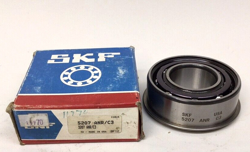 SKF 5207 ANR-C3 Angular Contact Ball Bearing Double Row 35 ID X 72 OD X 27mm W