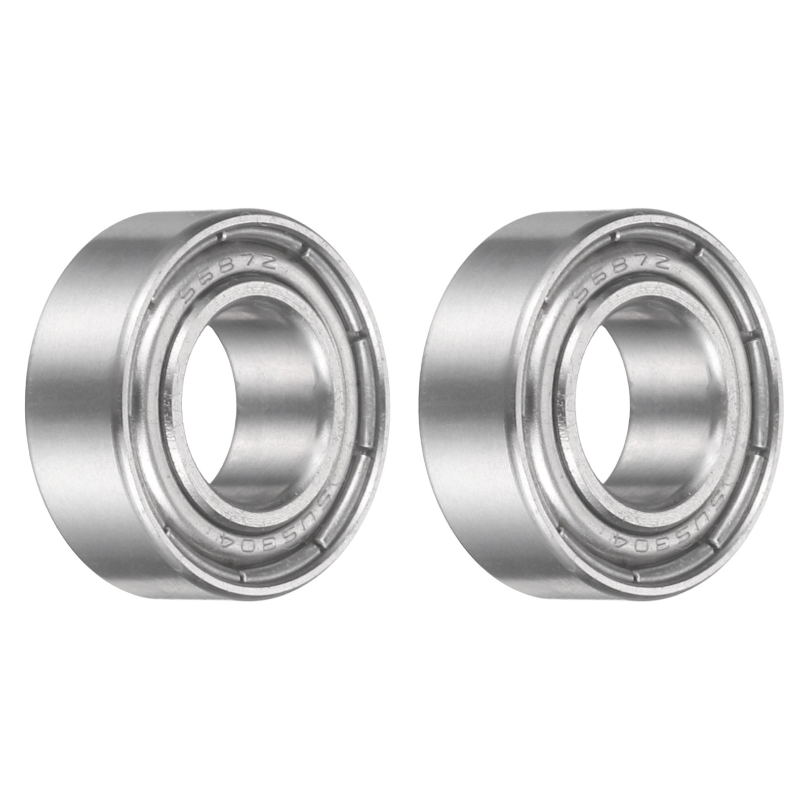 2Pcs S687ZZ Deep Groove Ball Bearing, 7x14x5mm Double Shielded Ball Bearings