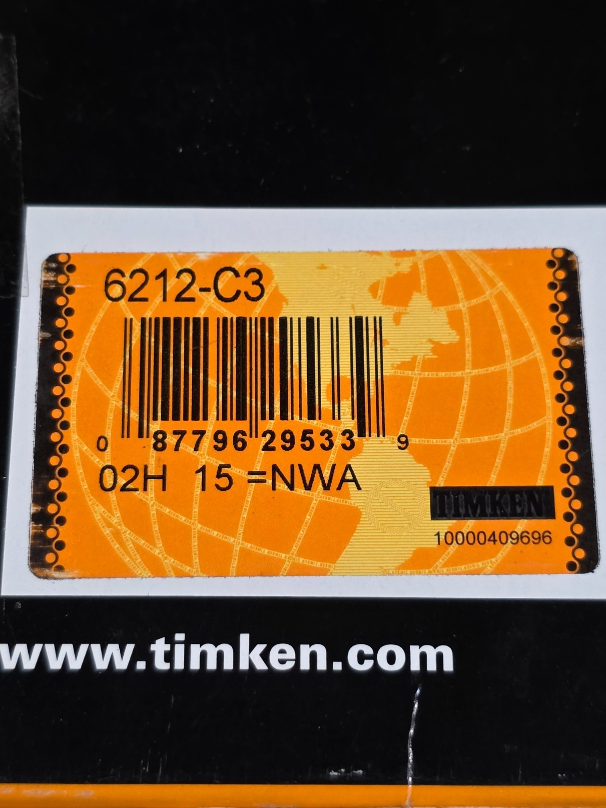 Timken 6212 C3 Ball Bearing