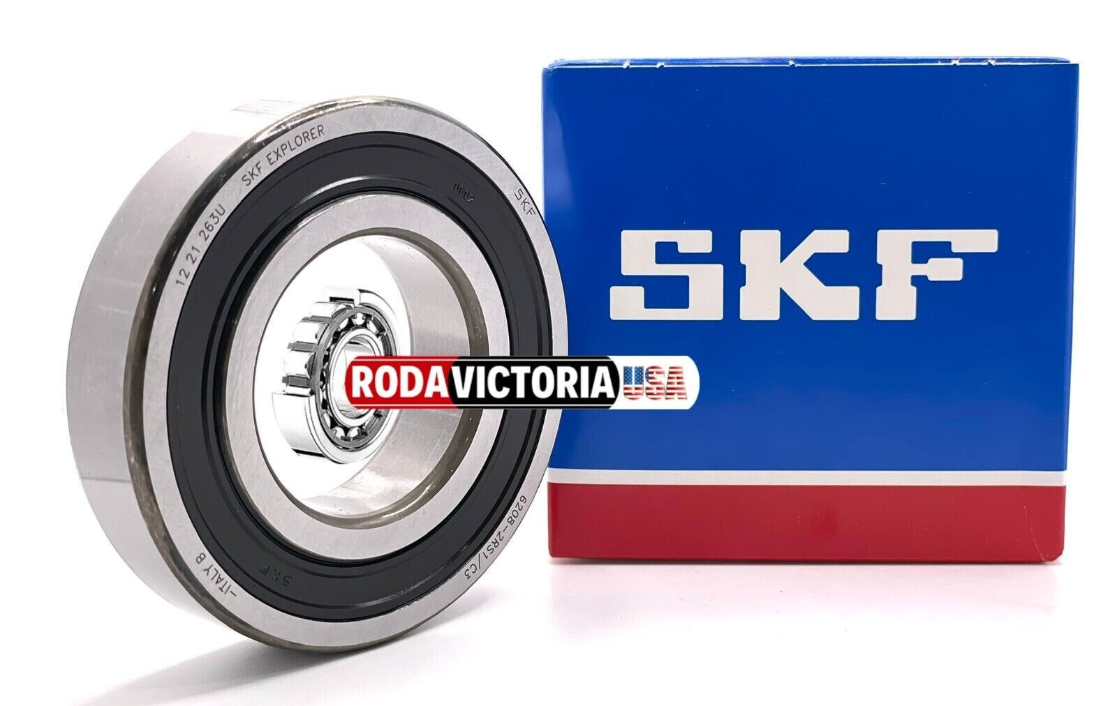 SKF 6208-2RS1 C3 Deep Groove Ball Bearing 40x80x18 (mm) SAME DAY SHIPPING SKF