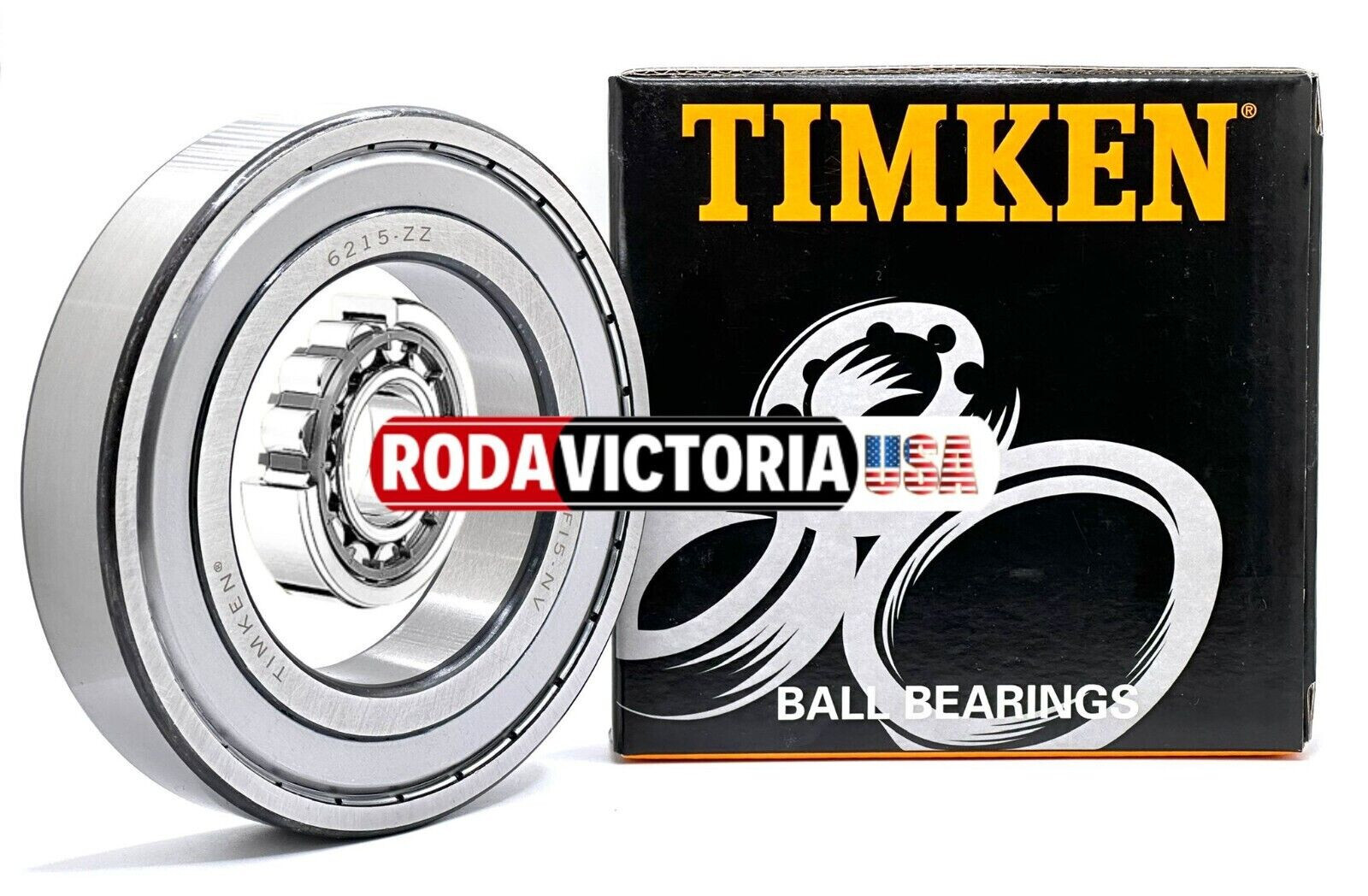 TIMKEN 6215 ZZ C3 DEEP GROOVE BALL BEARING, METAL SHIELDED 75x130x25mm