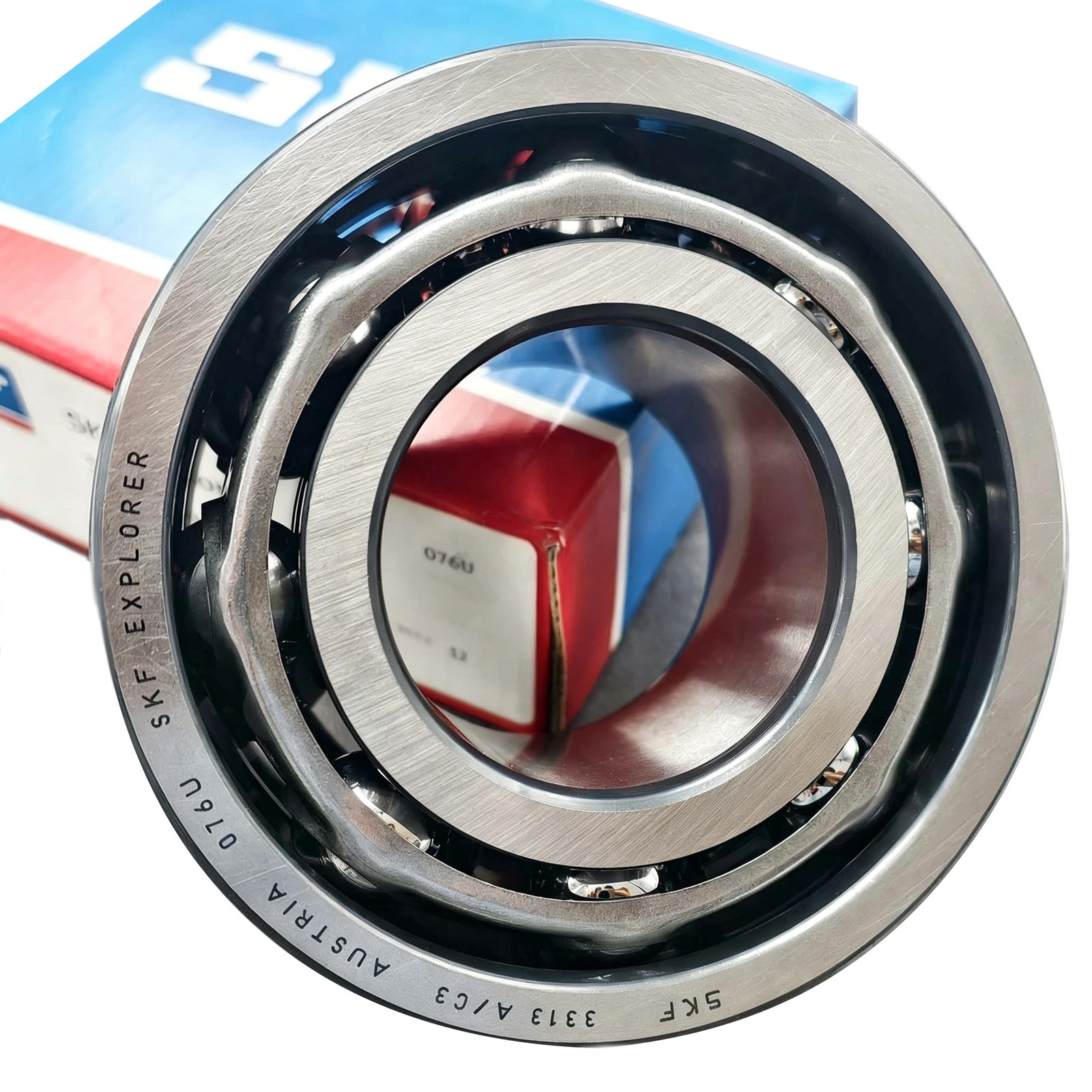 1X New Double Row Angular Contact Ball Bearing for SKF 3313 A/C3 65x140x58.7mm