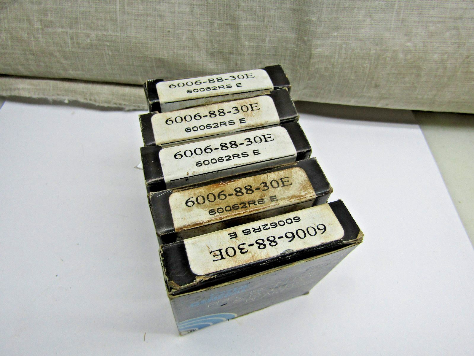 (Lot of 5) General Bearing 6006-2RS 6006-88-30E 30mm X 55mm X13mm Sealed Bearing