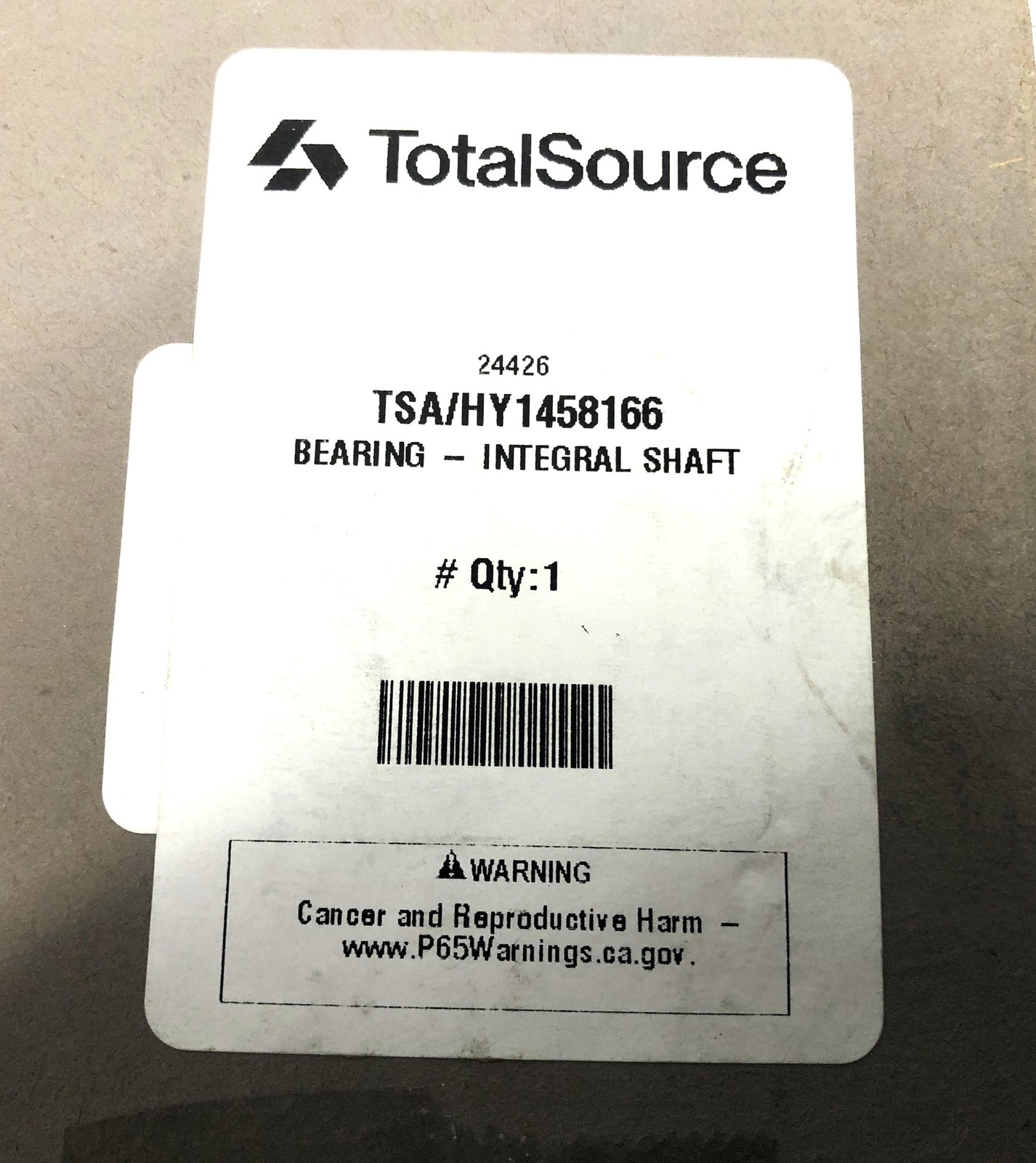 Total Source/Enduro Integral Shaft Bearing HY1458166 (WK6357A) NOS