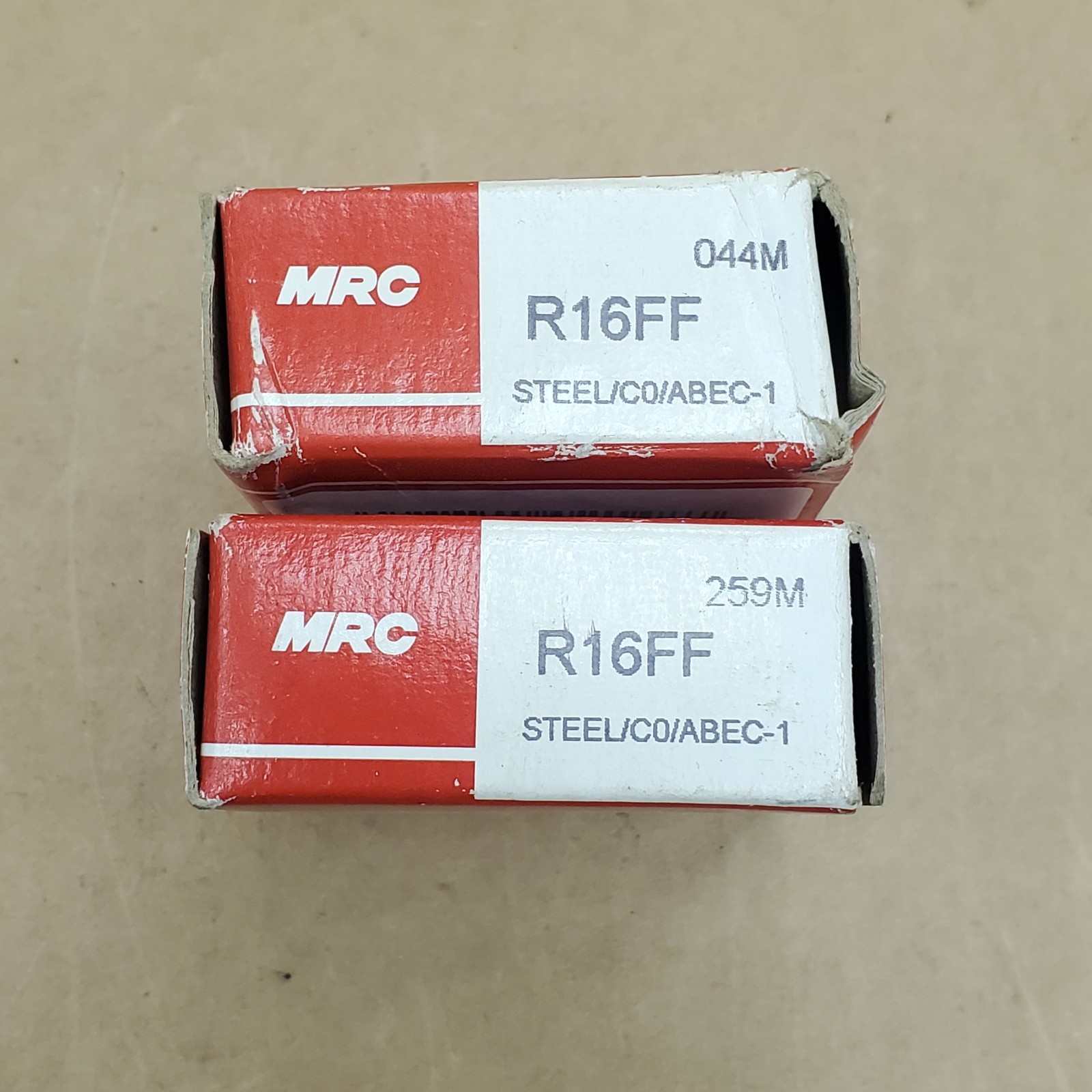 MRC R16FF Ball Roller Bearing Double Metal Shield 1″ ID x 2″ OD x ½” Wide – NEW