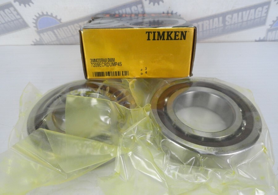 TIMKEN – 3MM209WI DUM Precision Angular Contact Bearings, 45 x 85 x 19mm (NEW)