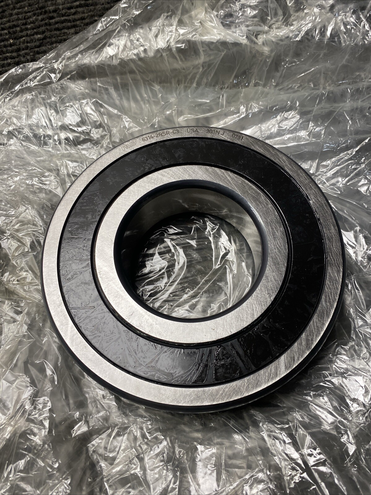 NEW NO BOX FAG 6314 2RSR C3 BALL BEARING 6314-2RSR-C3