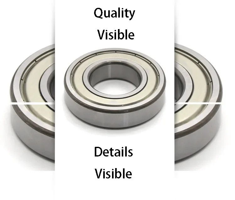 2pc Deep Groove Ball Bearing 6200 6201 6203 6204 6206 2RS ZZ Steel Miniature