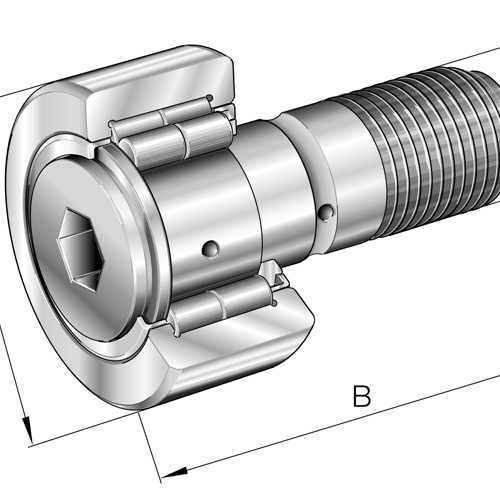 NUKR90X INA/Schaeffler Technologies 30 x 90 x 35 mm CAM FOLLOWER