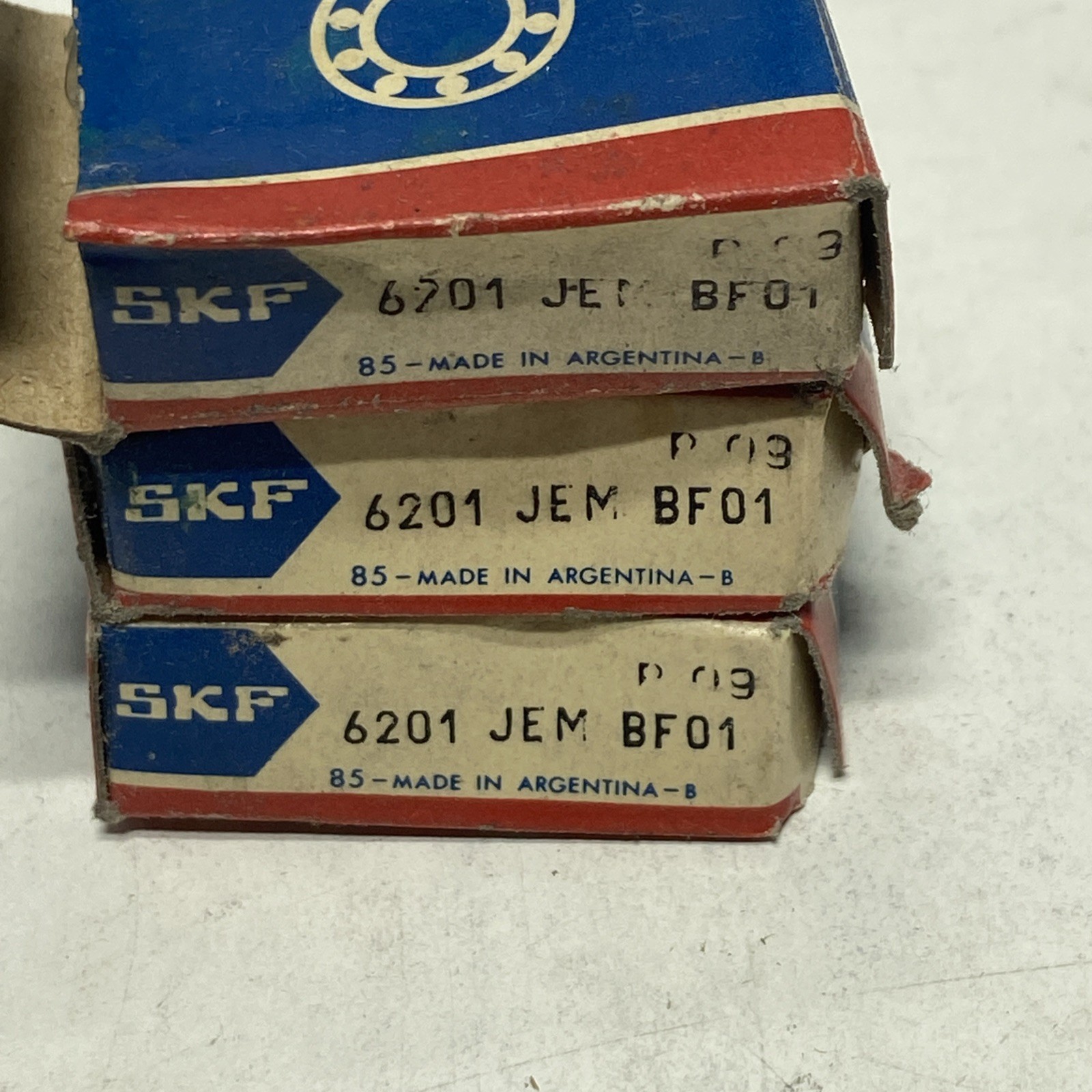 SKF 6201 JEM Ball Bearing Lot Of 3
