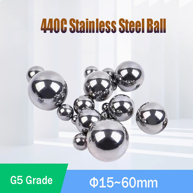 440C Stainless Steel Ball High Precision Solid Beads Φ15-60mm G5 Bearing Balls