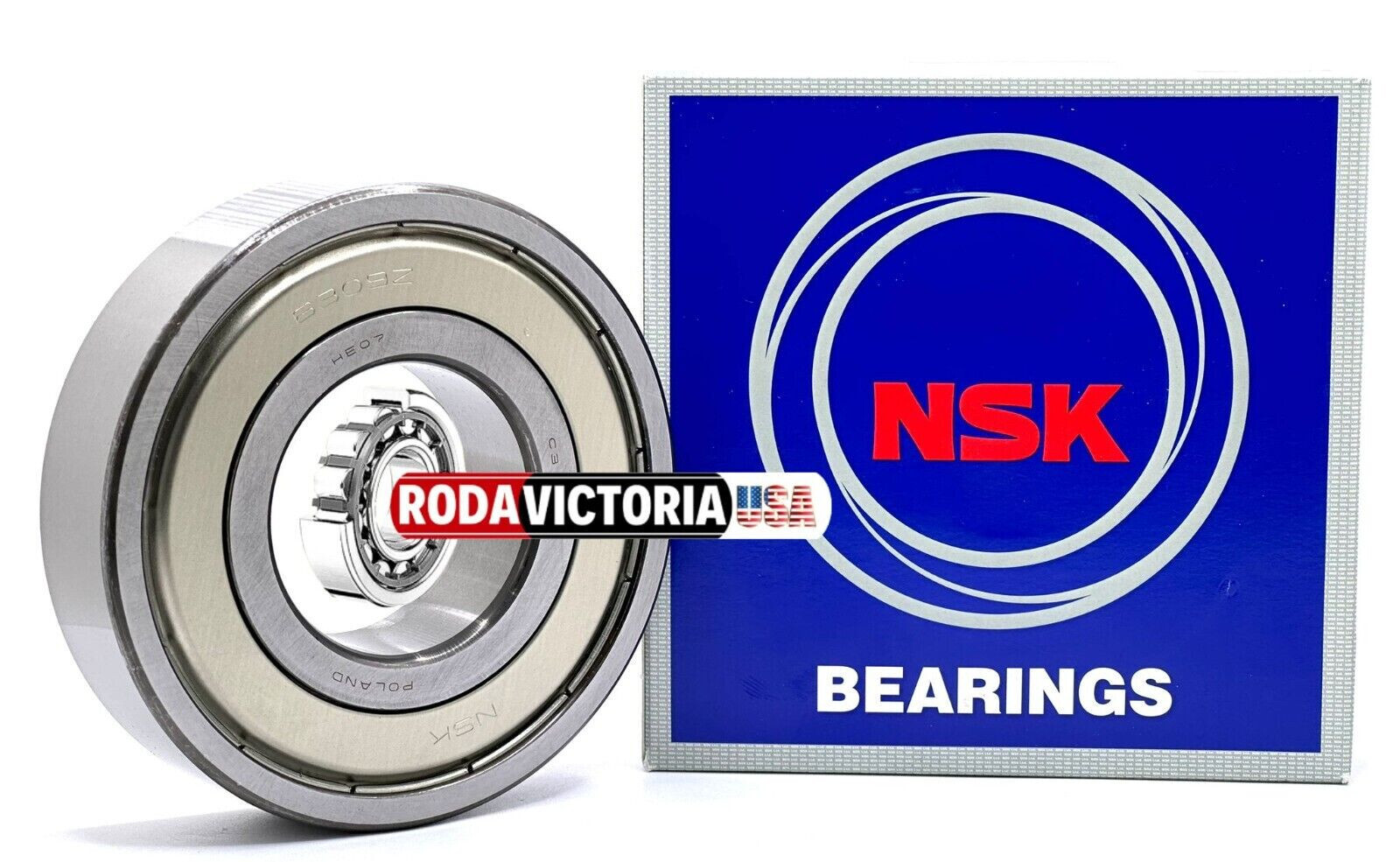 NSK 6309 ZZ C4 DEEP GROOVE BALL BEARING, METAL SHIELDED 45x100x25mm.
