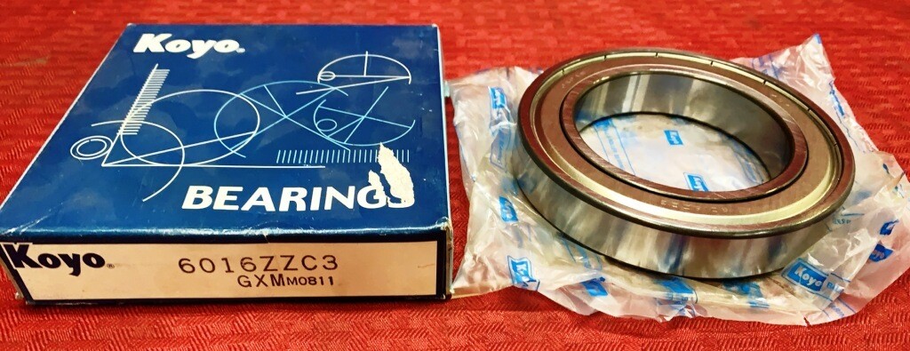 KOYO 6016ZZC3 DEEP GROOVE BALL BEARING BORE: 80MM OUT DIA: 125MM WIDTH: 22MM