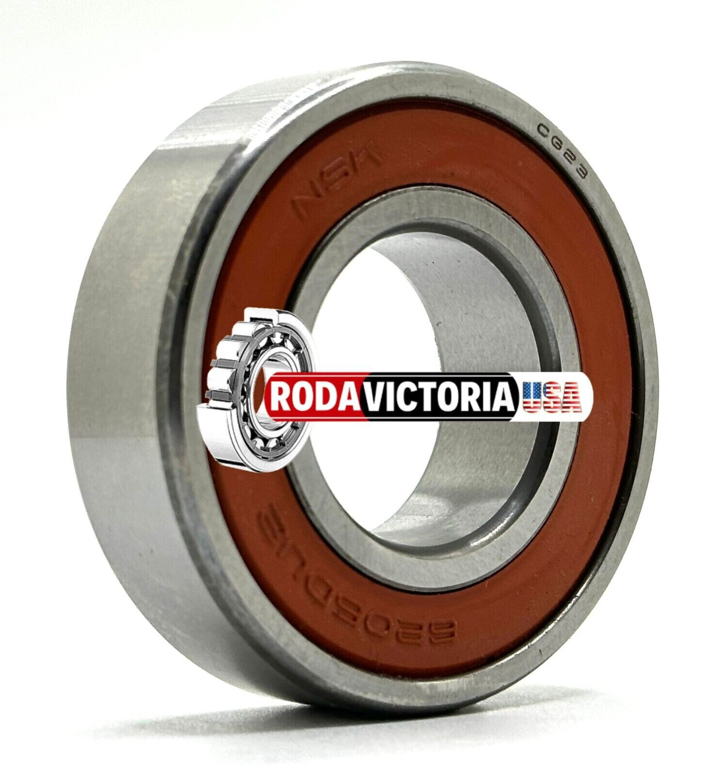 NSK 6205 DDU DEEP GROOVE BALL BEARING, RUBBER SEALED 25x52x15mm 6205 2RS