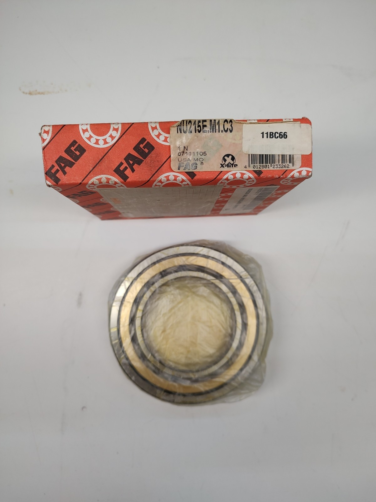 NEW FAG NU215 EM1C3 Cylindrical roller bearing 75x130x25 Brass Cage Made In USA