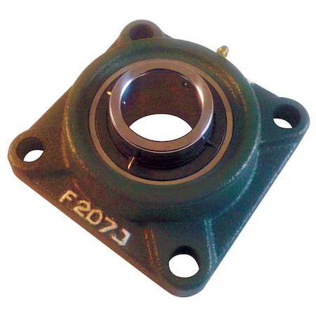 Ntn Ucf212-207D1-8 Flange Bearing, 4-Bolt, Ball, 2-7/16″ Bore