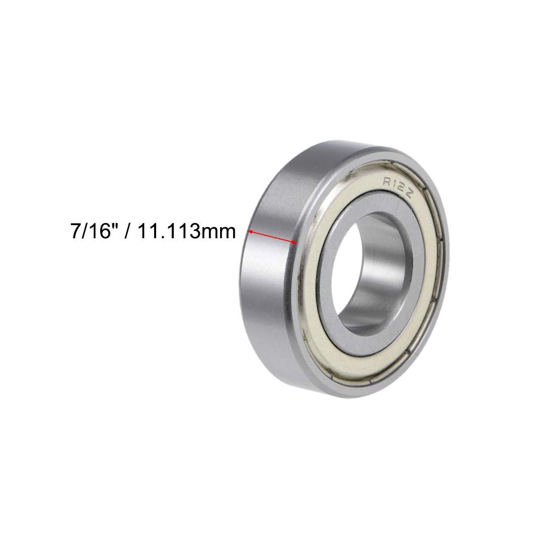 R12ZZ Deep Groove Ball Bearing 3/4×1-5/8×7/16-in Lever Bearings, 5-15pcs