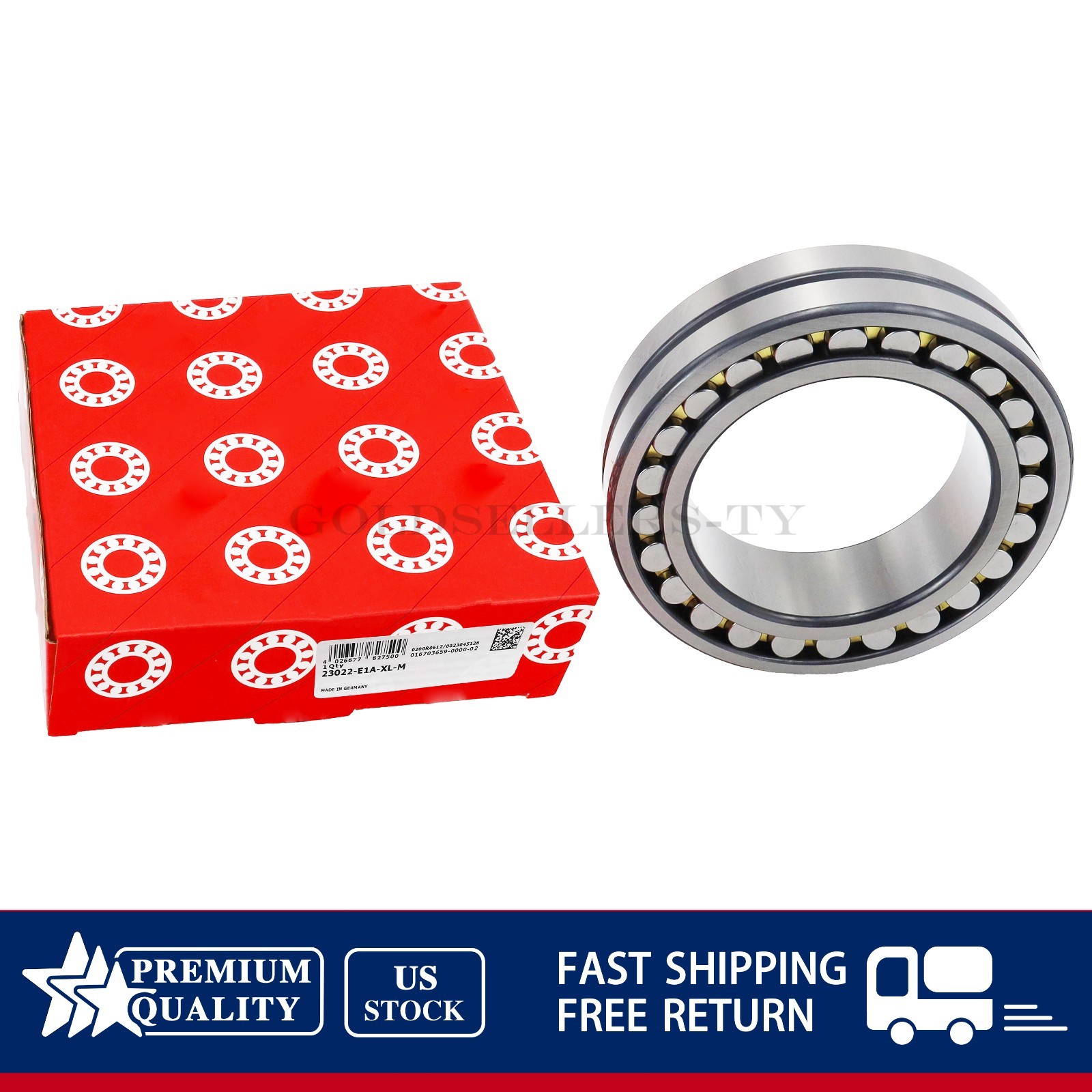 NEW For FAG 23022-E1A-XL-M Spherical Roller Bearing 110x170x45mm US