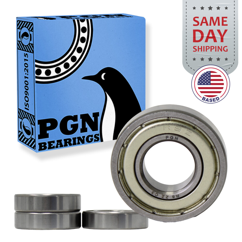 (4) R8-ZZ Premium Metal Shield Ball Bearing C3, 1/2″x1-1/8″x5/16″, R8z