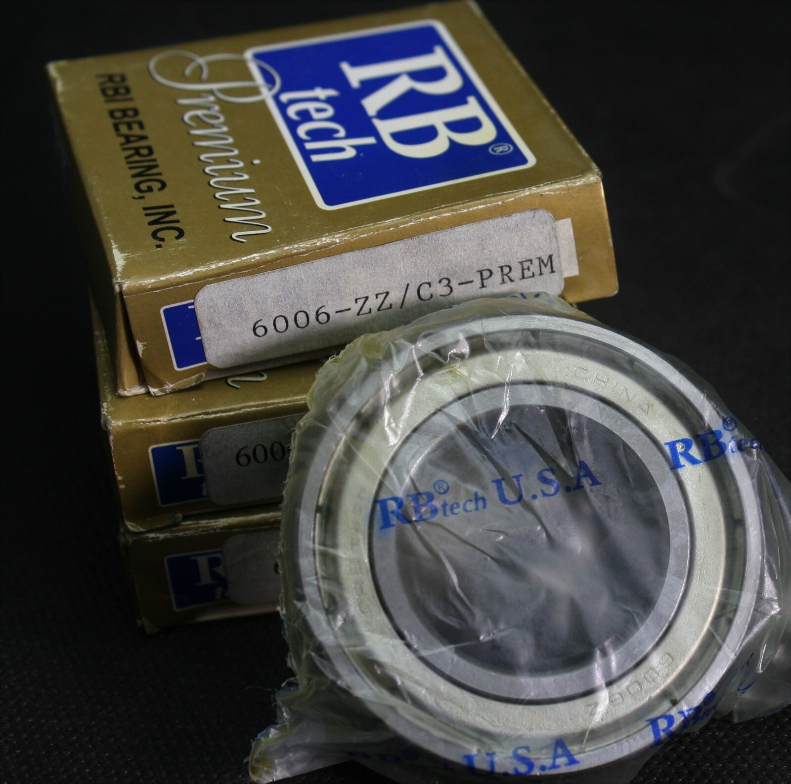 Lot of 3 RBI Bearings 6006 ZZ/C3 Deep Groove Bearing 30MM Bore China NEW