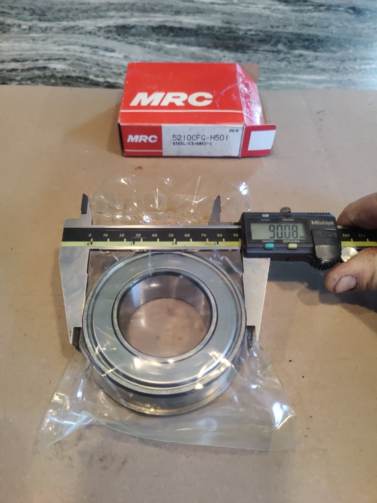 MRC 5210CFG-H501 Bearing w/ snap ring 50mm X 90mm X 30mm “