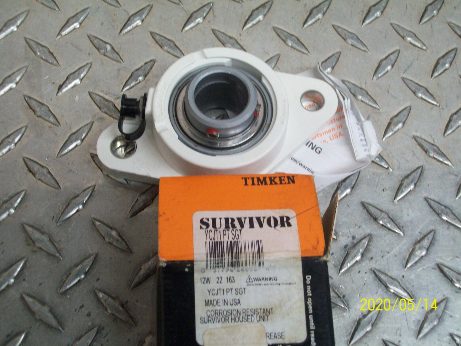 TIMKEN YCJT1 PT SGT 2-BOLT FLANGED MOUNT BEARING 1″ BORE POLYMER HOUSING