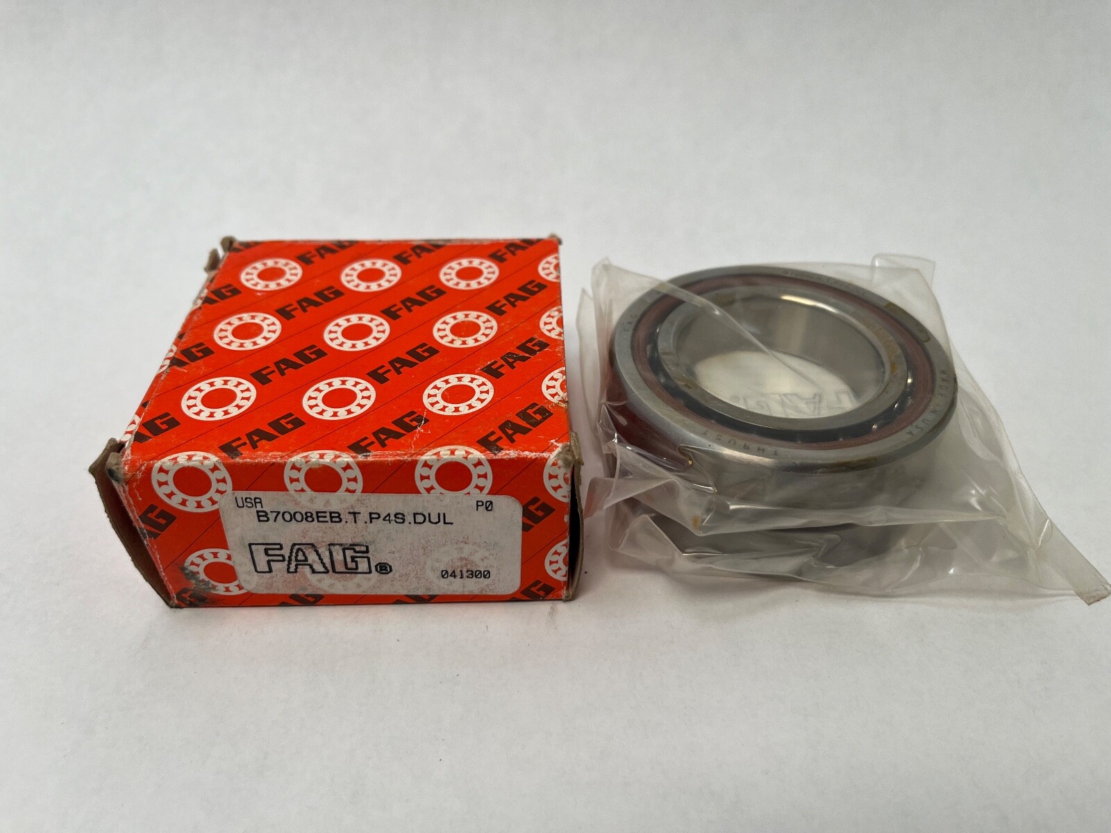 FAG B7008EB.T.P4S.DUL Bearing 40x68x15 mm 7008E B-7008-EB-T-P4S-DUL USA 2 Pcs