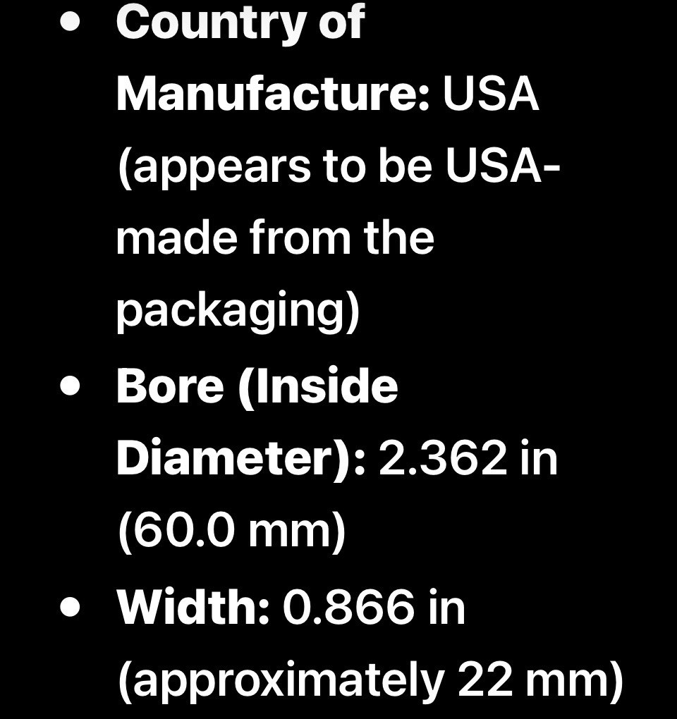 Timken 397 Tapered Roller Bearing Cone Steel 60mm Bore 110x22mm