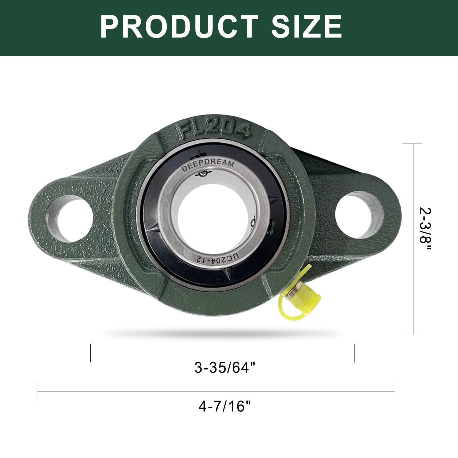 UCFL204-12 Pillow Block Bearing – Pack of 6 Flange Mounted Pillow Block Beari…