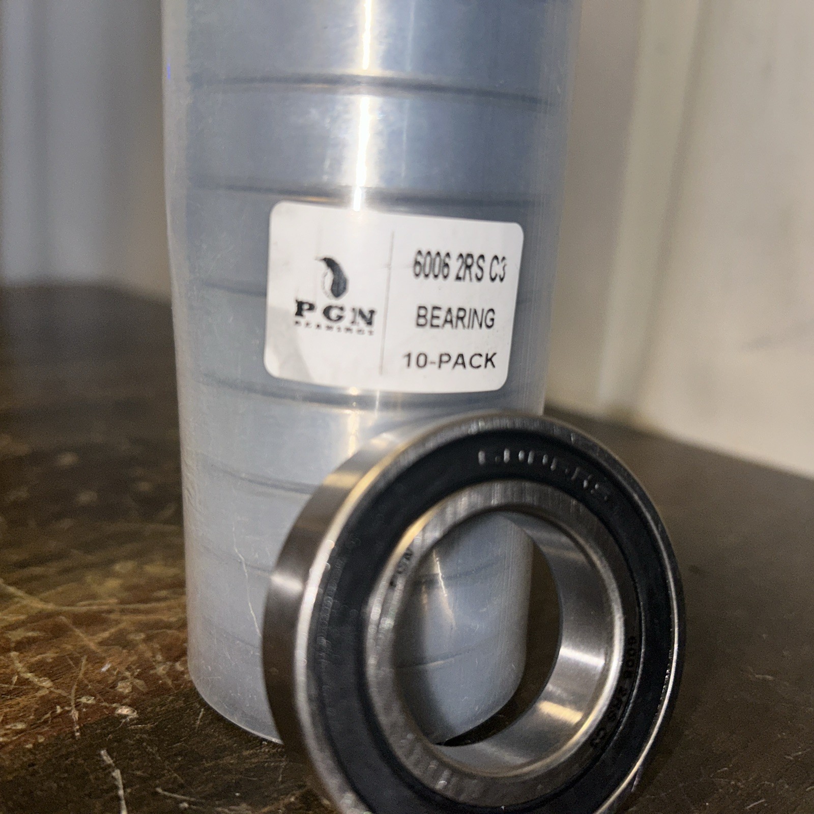 (10) 6006-2RS Premium Rubber Seal Ball Bearing C3 EMQ, 30x55x13, 6006 2RS 6006rs